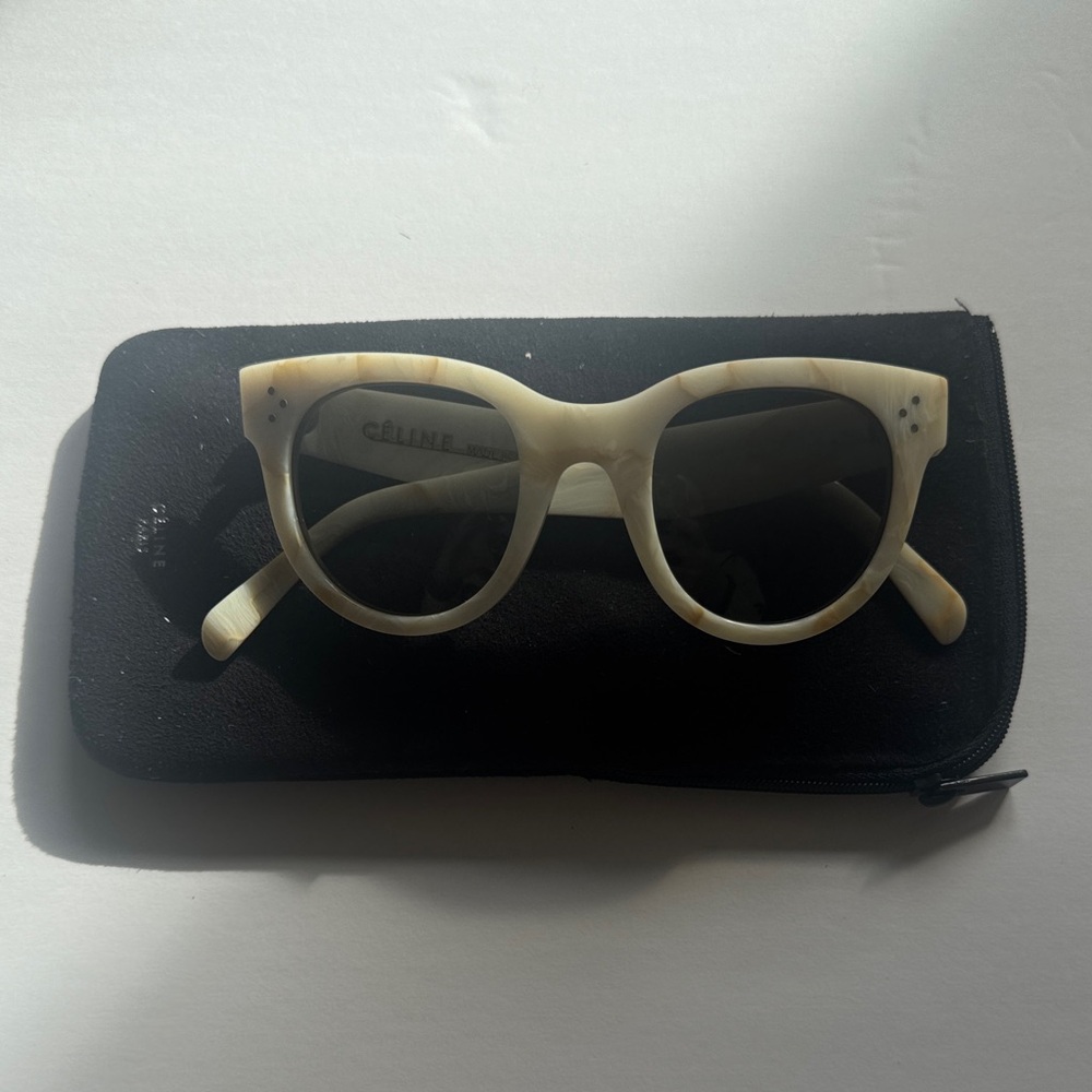 Celine Marble-Effect Sunglasses